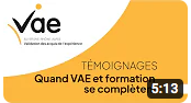 Témoignages : Quand VAE et formation se complètent